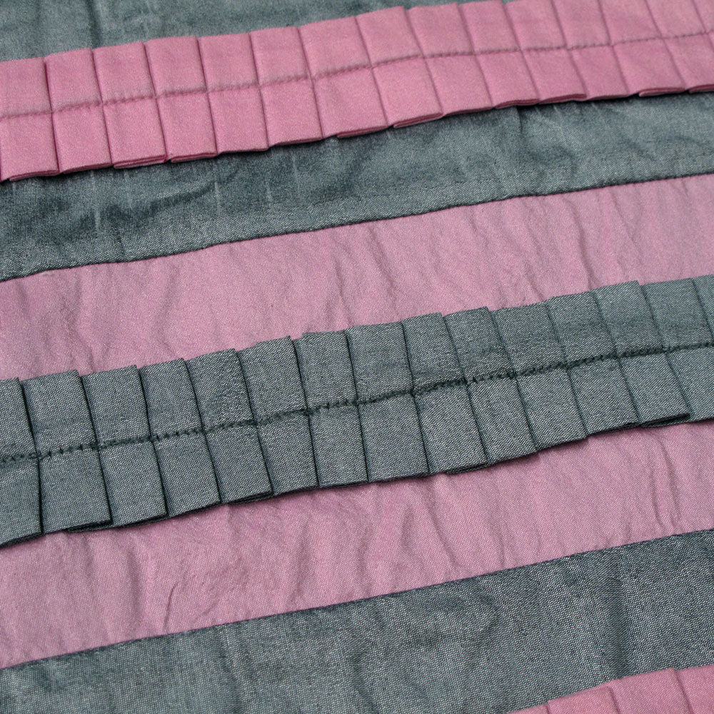 small-designed-square-cushion-cover-30-x-30-cm-pink-grey-pleats at www.mallsonline.com.au