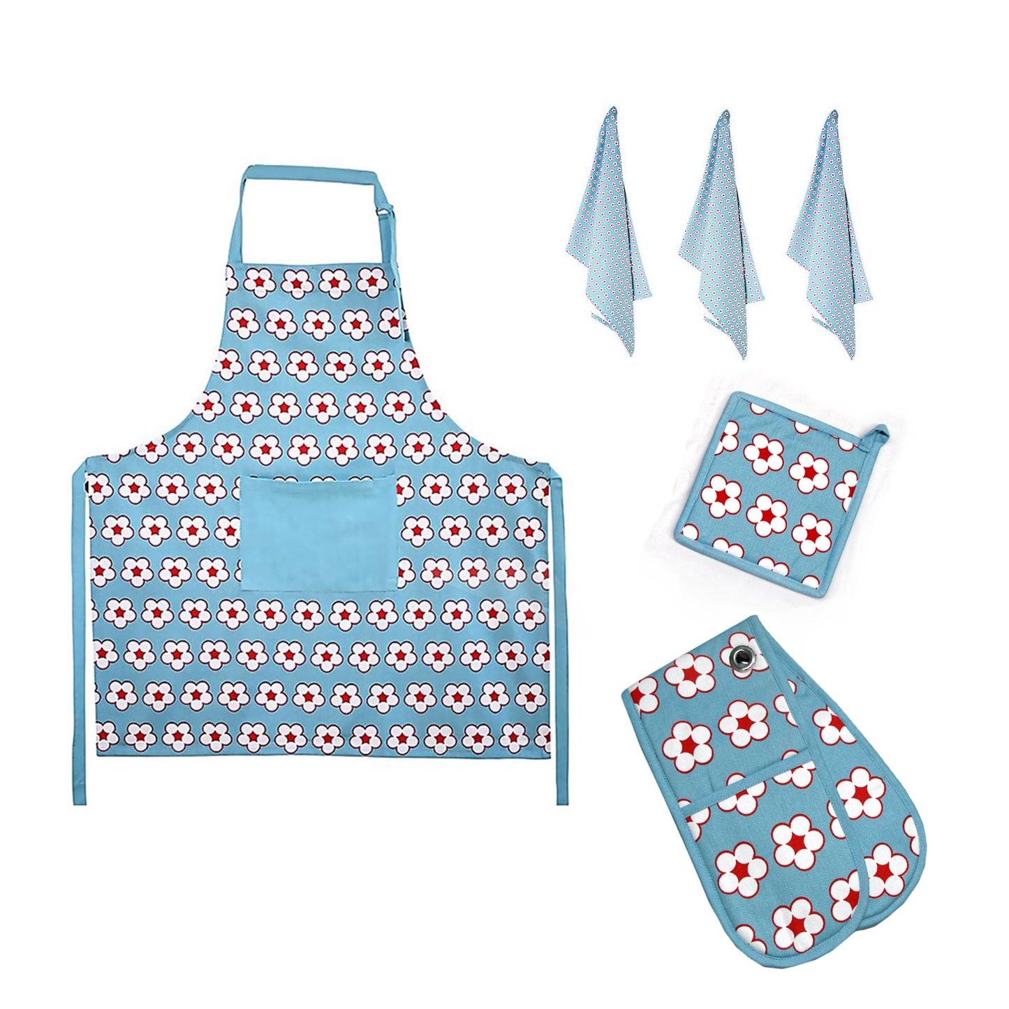 idc-homewares-6-pce-cotton-bud-cotton-kitchen-set-blue www.mallsonline.com.au