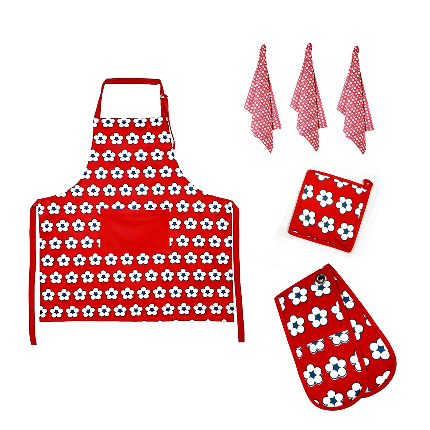 idc-homewares-6-pce-cotton-bud-cotton-kitchen-set-red www.mallsonline.com.au