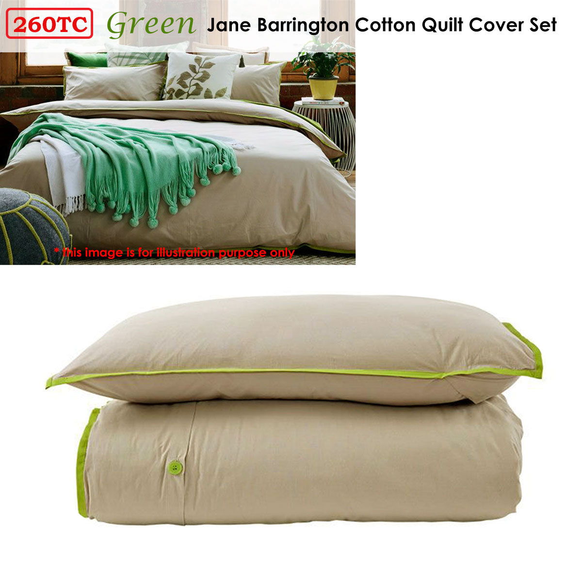 jane-barrington-cotton-quilt-cover-set-taupe-green-double at www.mallsonline.com.au