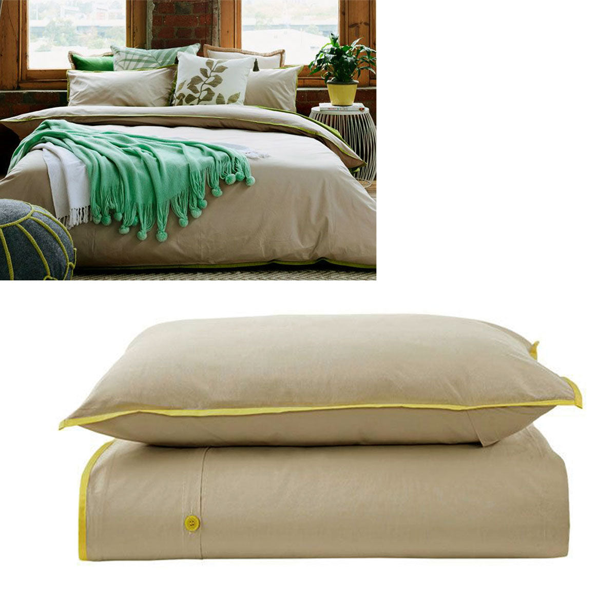 jane-barrington-cotton-quilt-cover-set-taupe-sunshine-yellow-queen at www.mallsonline.com.au