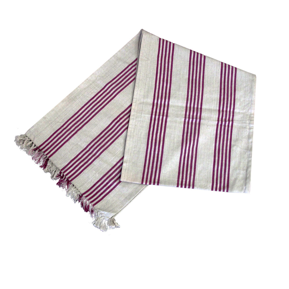 mason-grey-purple-fringe-cotton-table-runner-33-x-180-cm www.mallsonline.com.au