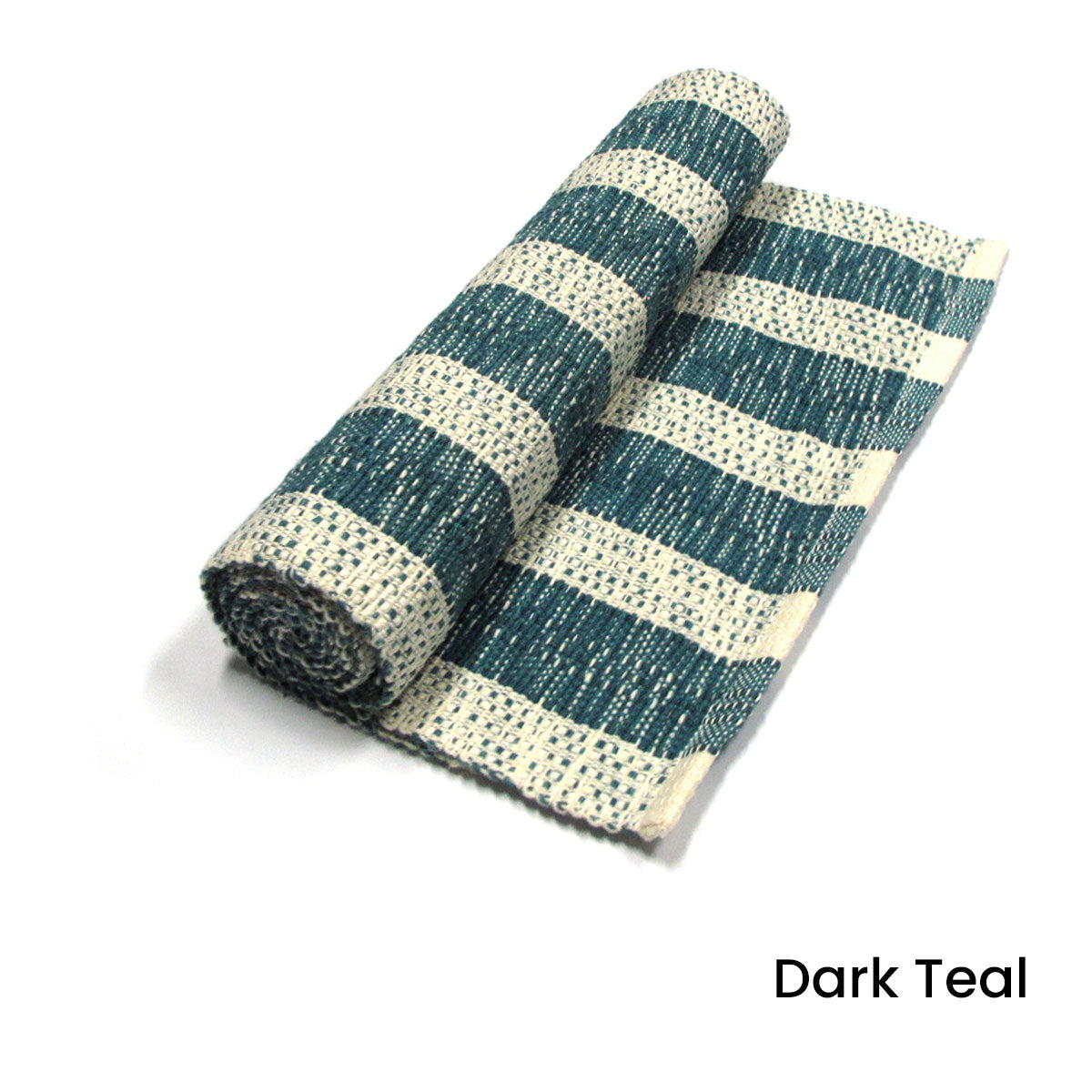 noah-stripe-cotton-ribbed-table-runner-33-x-150-cm-dark-teal www.mallsonline.com.au