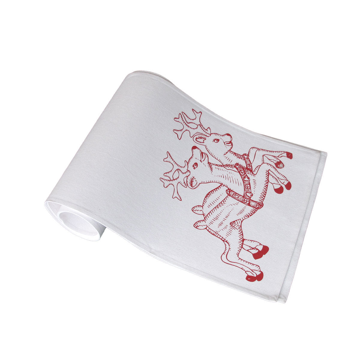 christmas-print-white-table-runner-33-x-180cm-reindeers www.mallsonline.com.au