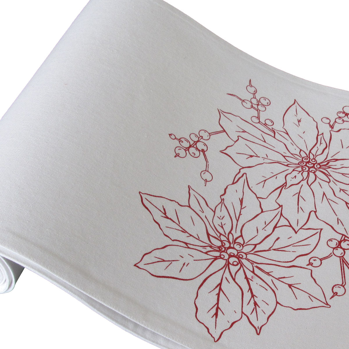 christmas-print-white-table-runner-33-x-180cm-reindeers www.mallsonline.com.au