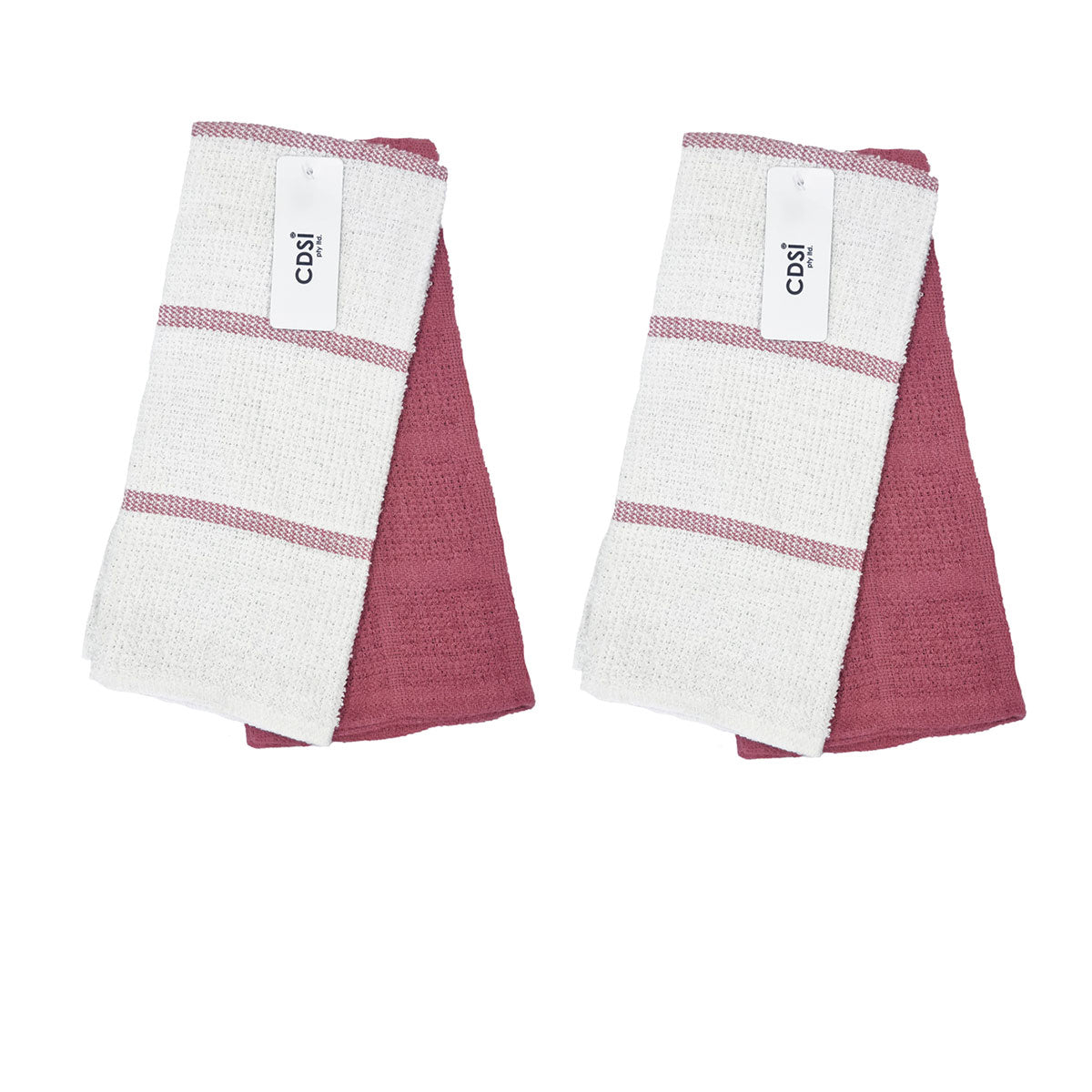 set-of-4-rosa-cotton-rich-terry-tea-towels-42-x-62cm-cherry www.mallsonline.com.au