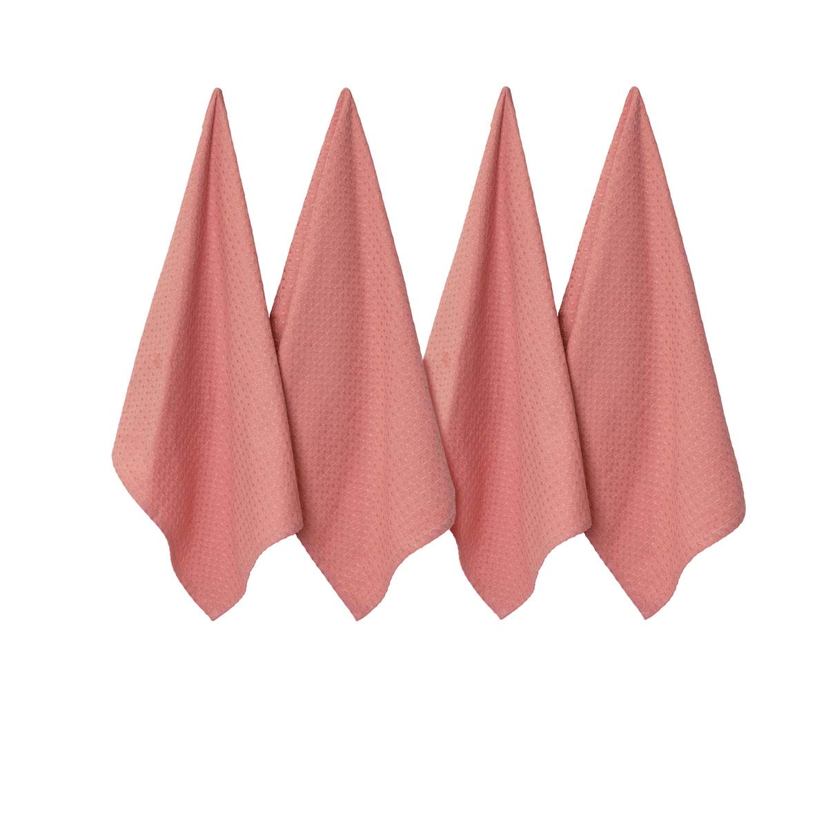 j-elliot-home-waffle-set-of-4-cotton-tea-towels-50-x-70-cm-clay-pink www.mallsonline.com.au