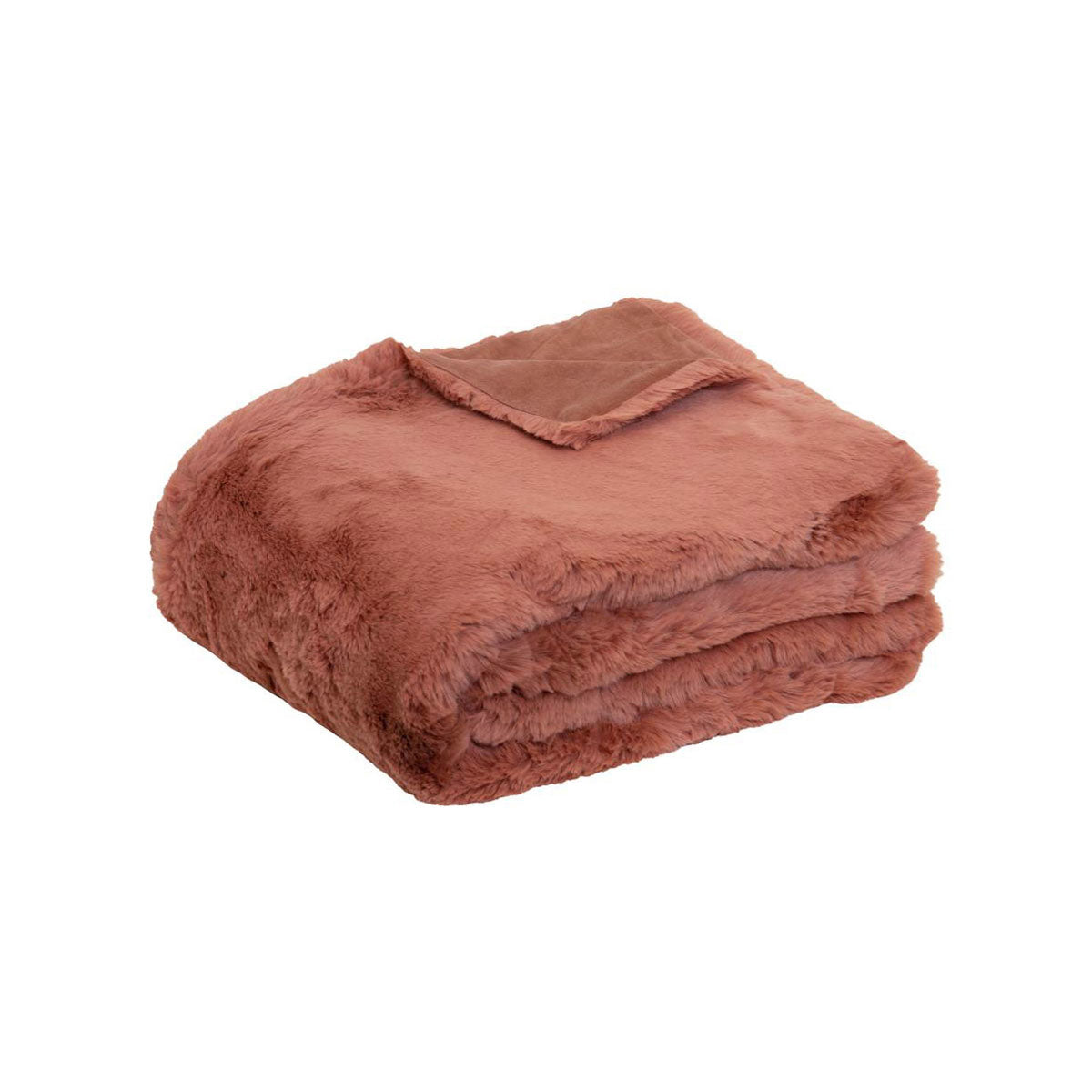 j-elliot-home-arlo-faux-fur-throw-clay-pink at www.mallsonline.com.au