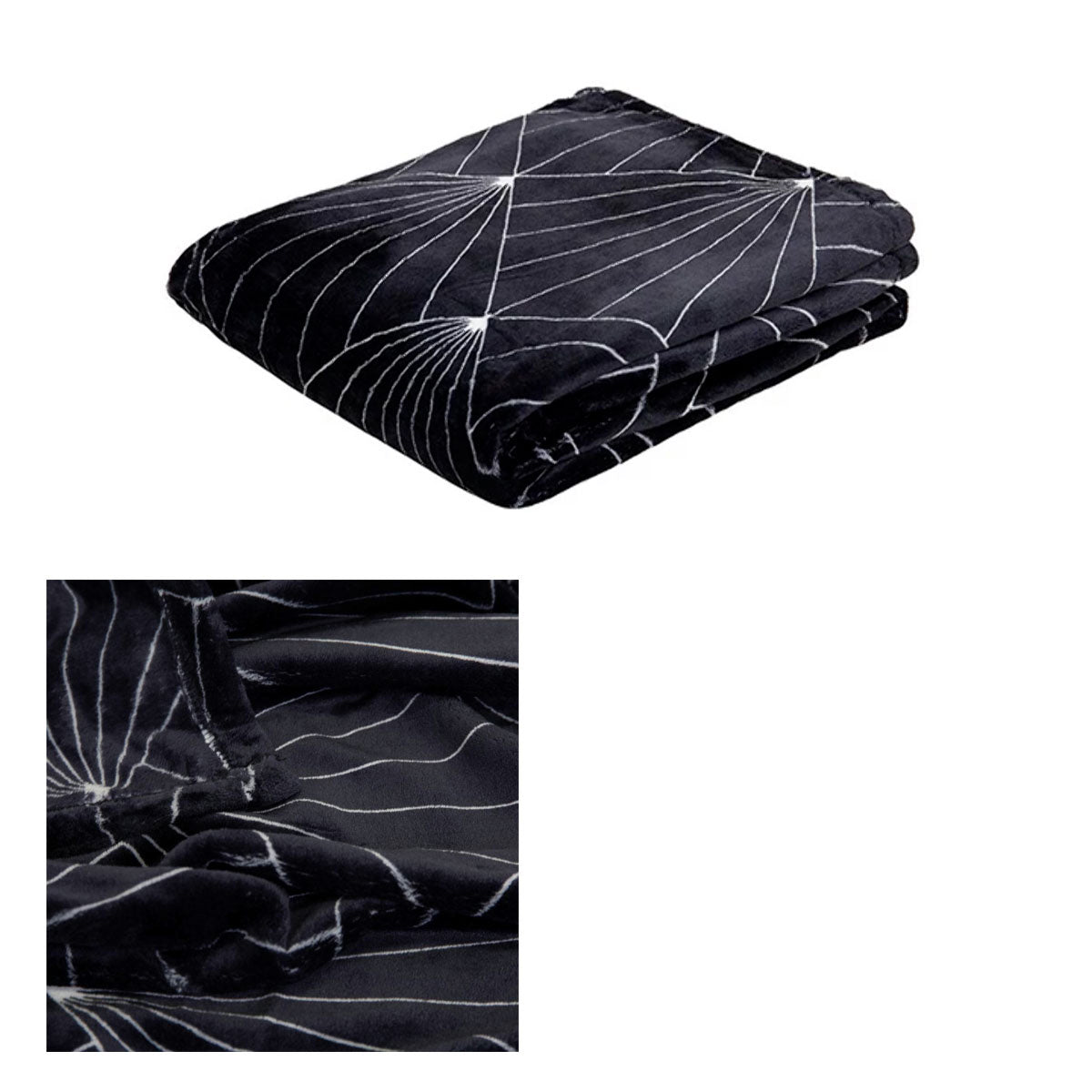 j-elliot-home-celeste-flannel-throw-rug-black at www.mallsonline.com.au
