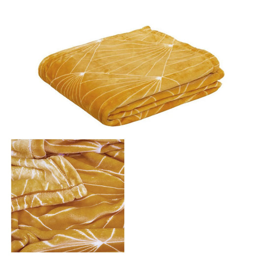 j-elliot-home-celeste-flannel-throw-rug-mustard at www.mallsonline.com.au