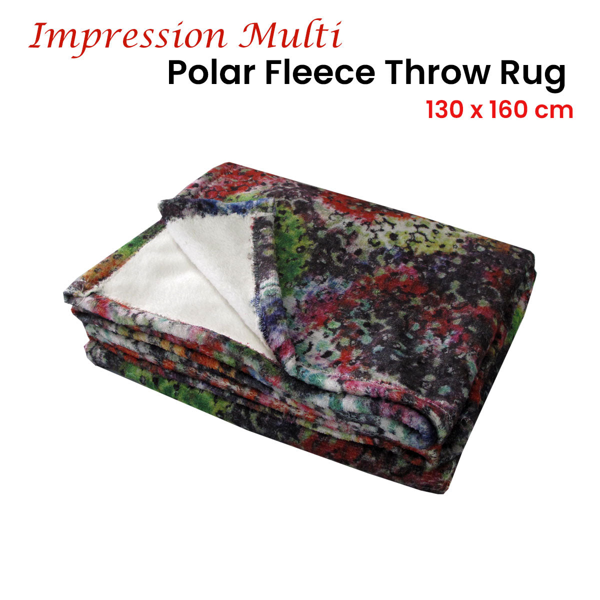 multi-impression-polar-fleece-throw-rug-130-x-160-cm at www.mallsonline.com.au