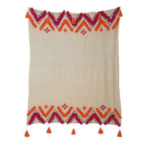 j-elliot-home-merryn-cotton-throw-orange-multi at www.mallsonline.com.au