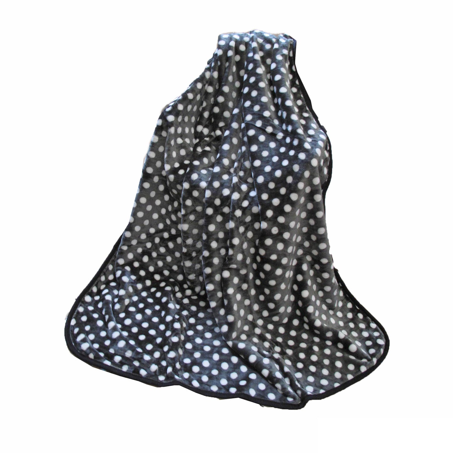 idc-homewares-extra-large-mink-throw-rug-polka-dots-grey at www.mallsonline.com.au