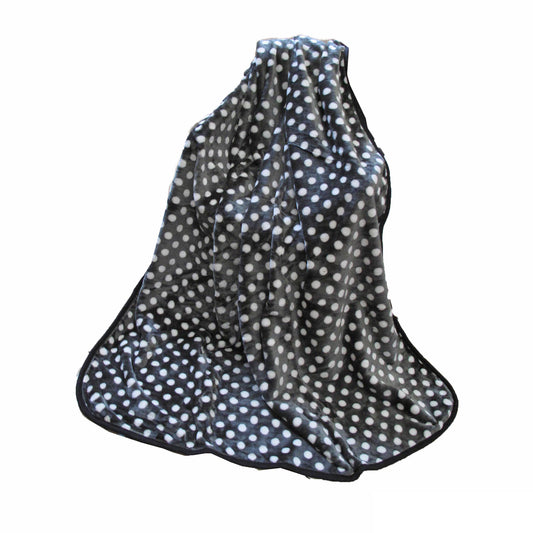 idc-homewares-extra-large-mink-throw-rug-polka-dots-grey at www.mallsonline.com.au