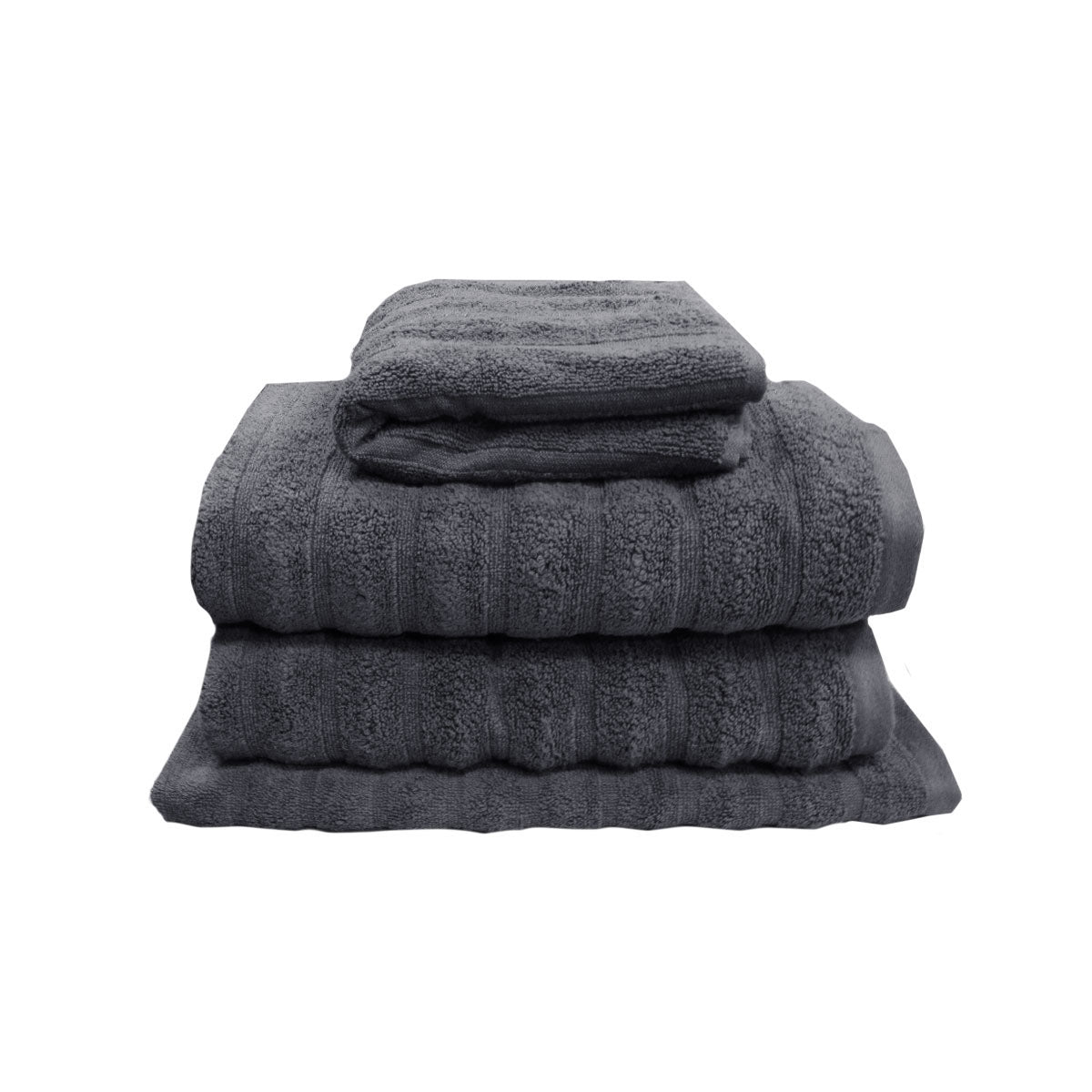 j-elliot-home-set-of-4-george-collective-cotton-bath-towel-set-ash at www.mallsonline.com.au