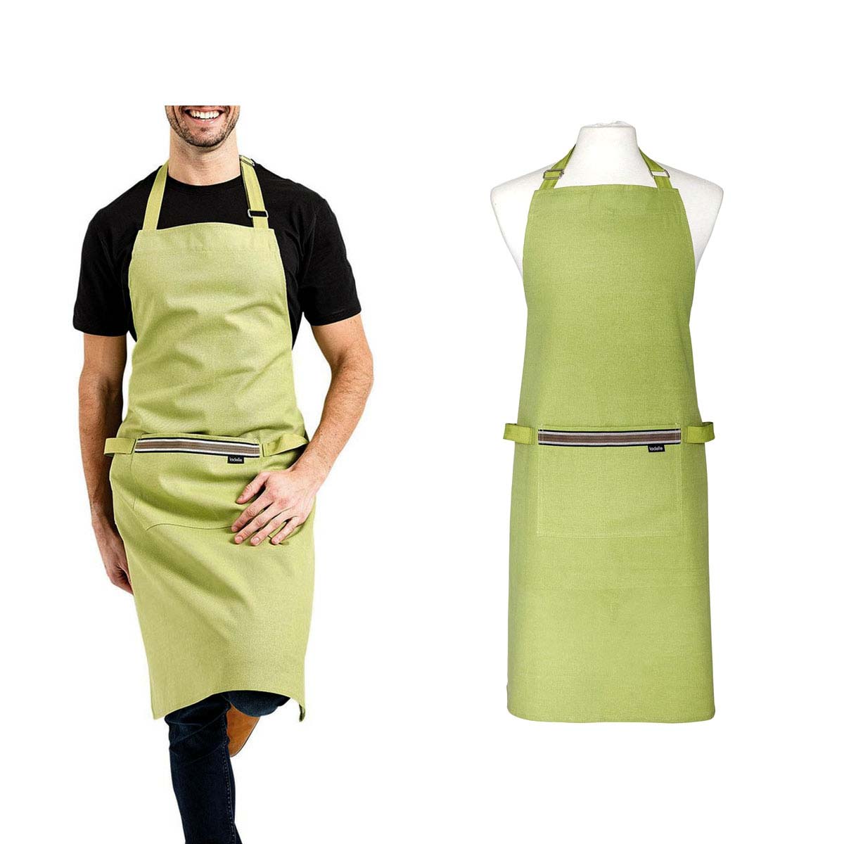 ladelle-professional-series-sage-cotton-apron www.mallsonline.com.au