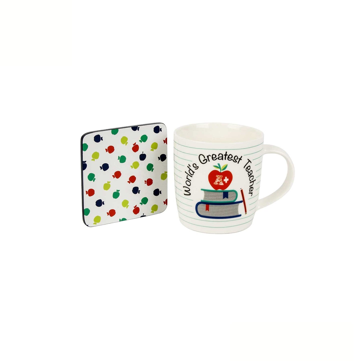 ladelle-worlds-greatest-teacher-mug-coaster www.mallsonline.com.au