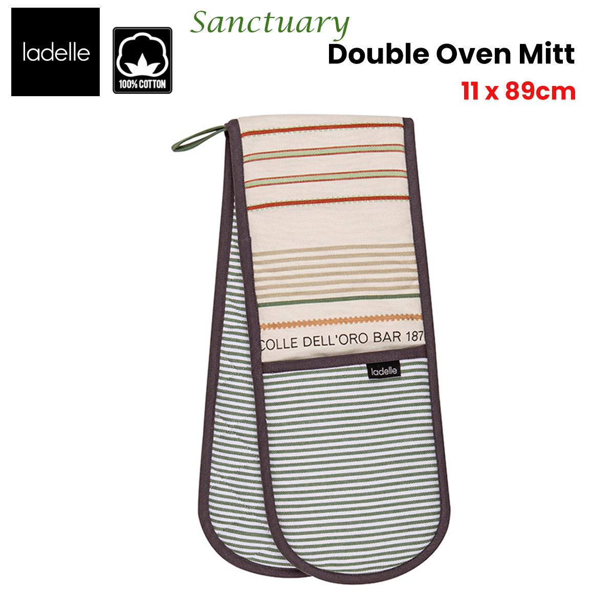 ladelle-sanctuary-cream-double-oven-mitt-17-x-89-cm www.mallsonline.com.au