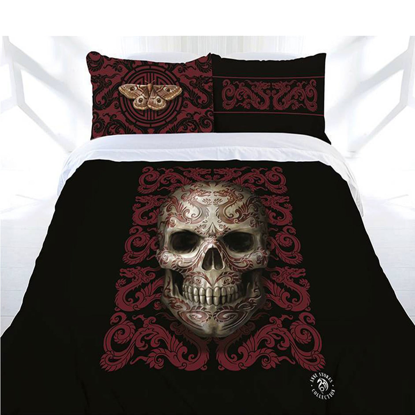 anne-stokes-oriental-skull-quilt-cover-set-single at www.mallsonline.com.au