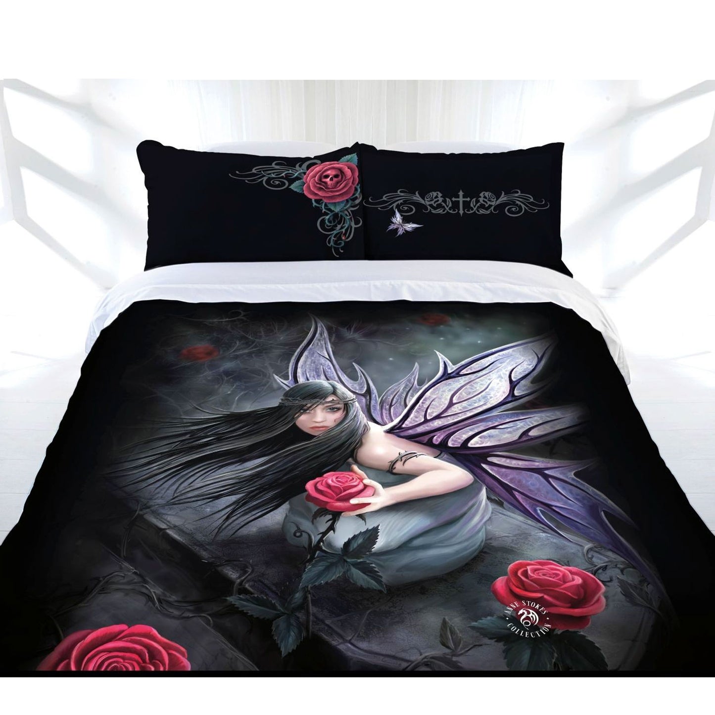 anne-stokes-rose-fairy-quilt-cover-set-queen at www.mallsonline.com.au