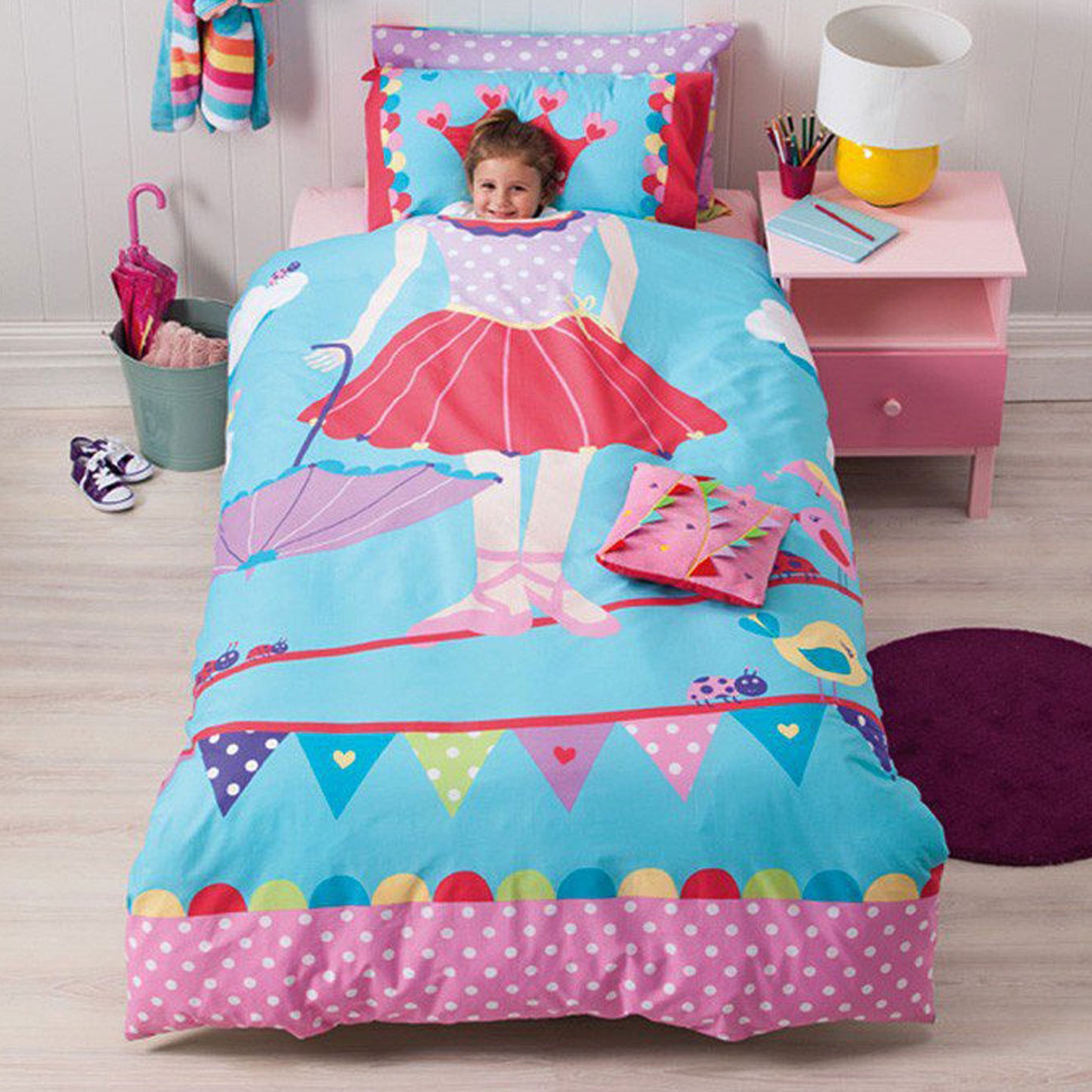 cubby-house-reversible-tabitha-tightrope-quilt-cover-set-double at www.mallsonline.com.au