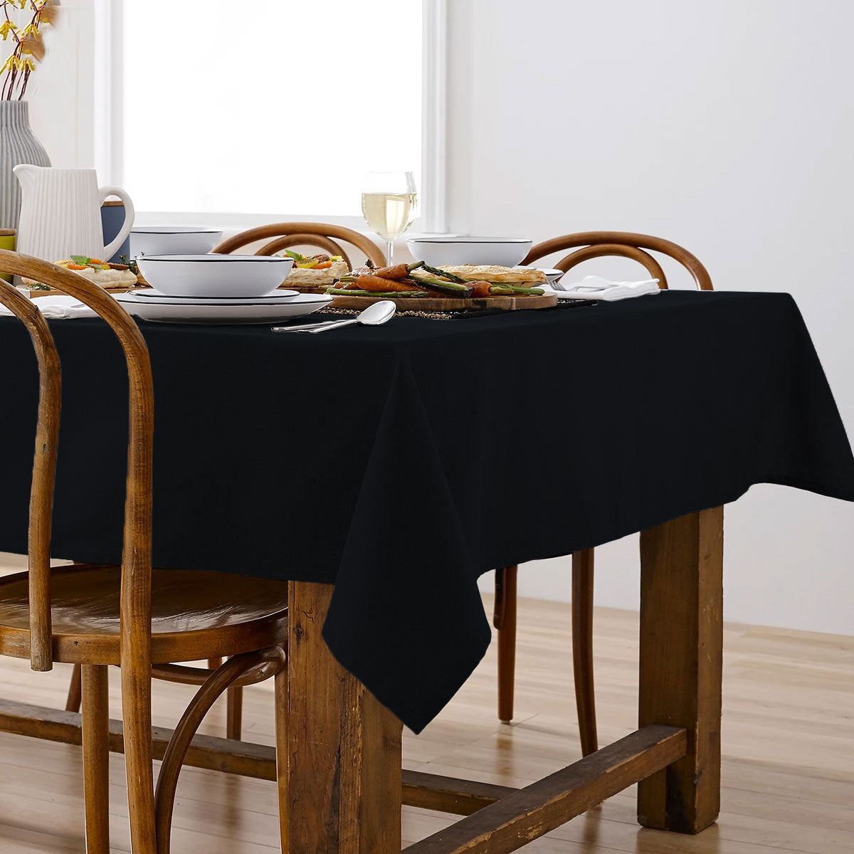 ladelle-base-black-linen-look-100-cotton-tablecloth-150-x-300-cm www.mallsonline.com.au