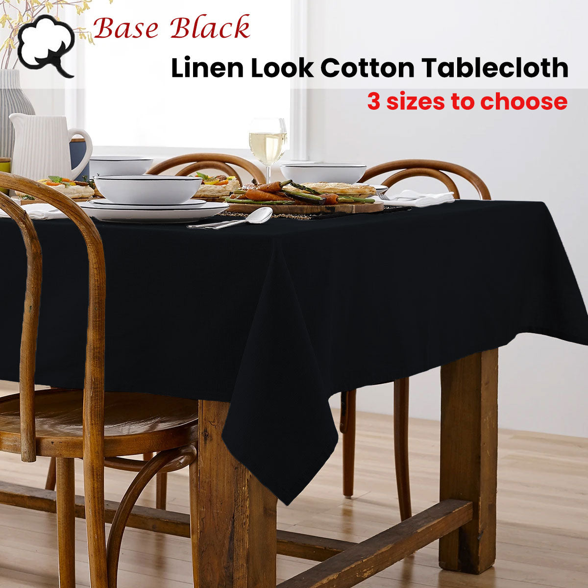 ladelle-base-black-linen-look-100-cotton-tablecloth-150-x-300-cm www.mallsonline.com.au