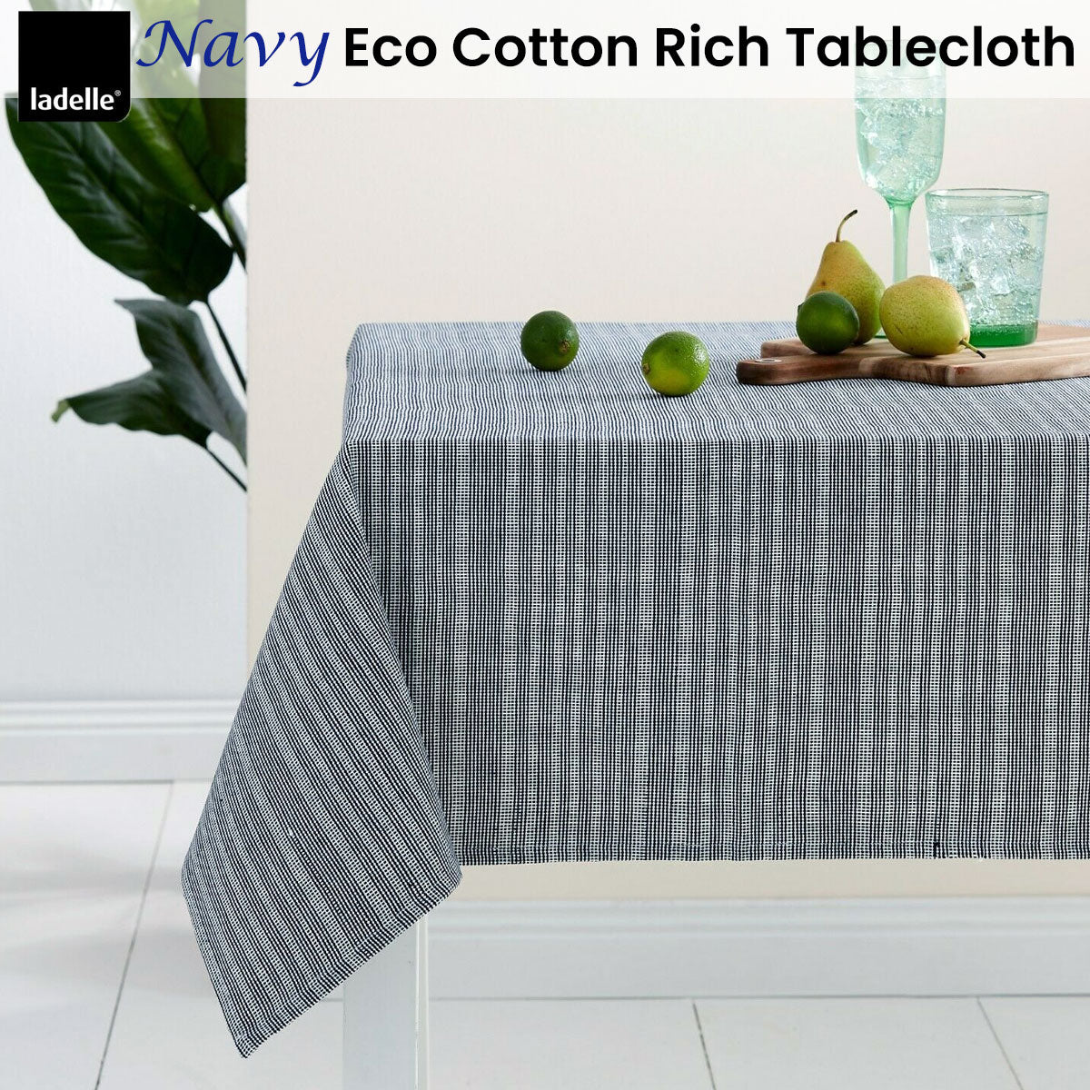 ladelle-navy-eco-cotton-rich-tablecloth-150-x-265-cm www.mallsonline.com.au