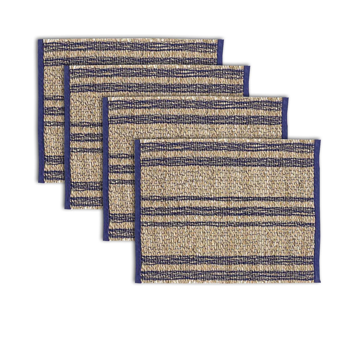 ladelle-set-of-4-loma-woven-table-placemats-navy www.mallsonline.com.au