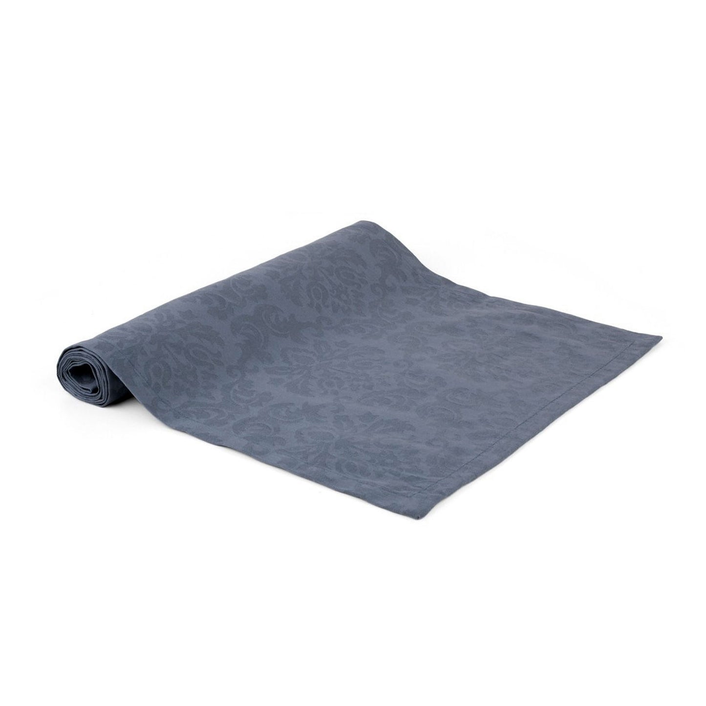 ladelle-madison-blue-100-cotton-damask-jacquard-table-runner-40-x-150-cm www.mallsonline.com.au