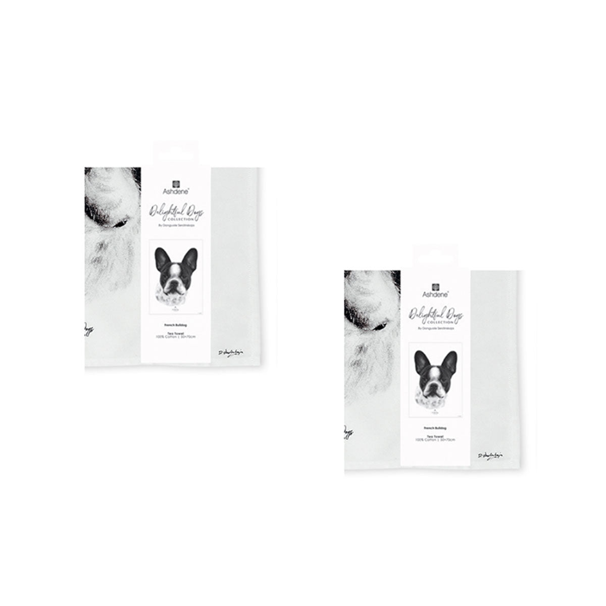 set-of-2-delightful-dogs-cotton-kitchen-tea-towels-50-x-70-cm-french-bulldog www.mallsonline.com.au