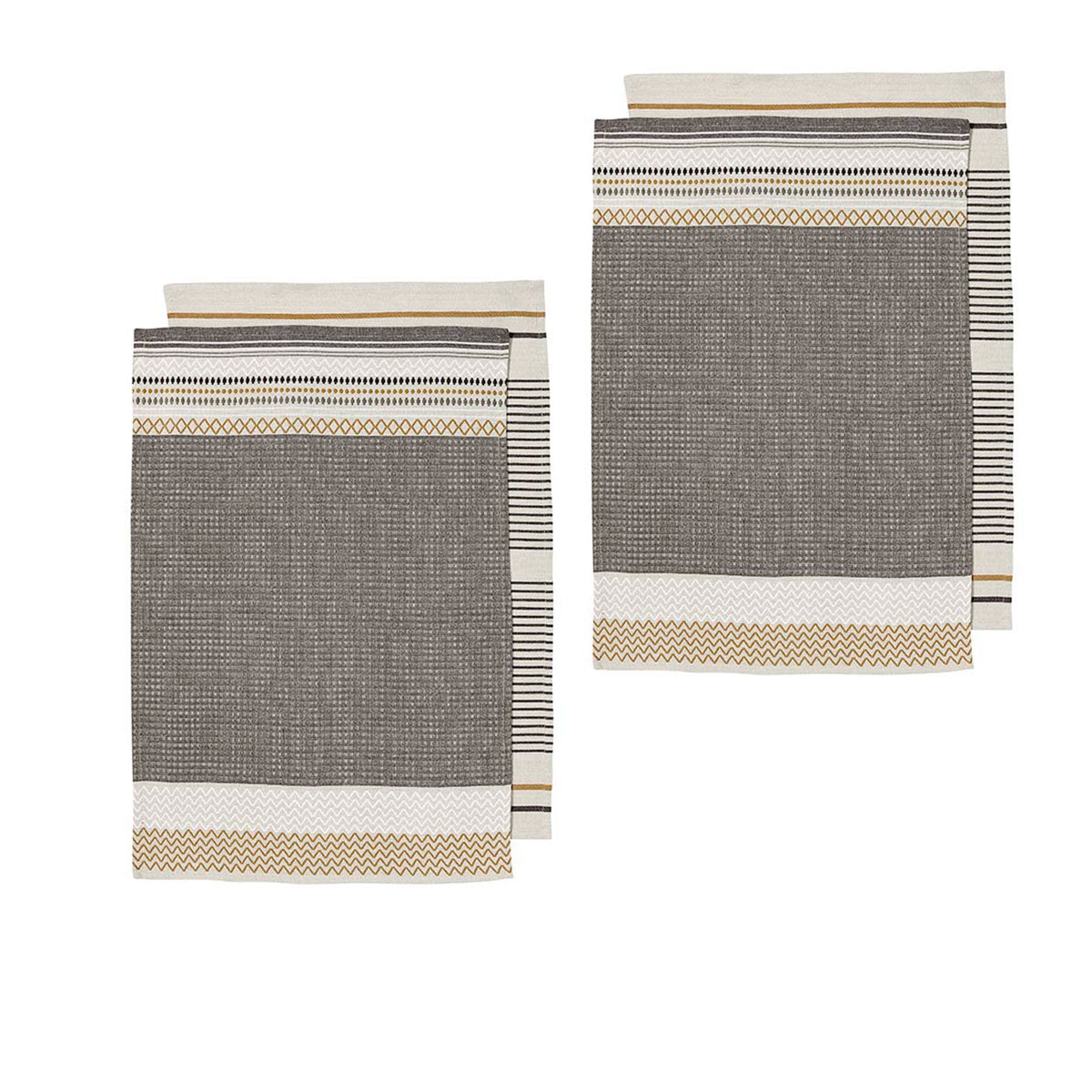 ladelle-intrinsic-set-of-4-cotton-kitchen-towels-bold-charcoal www.mallsonline.com.au