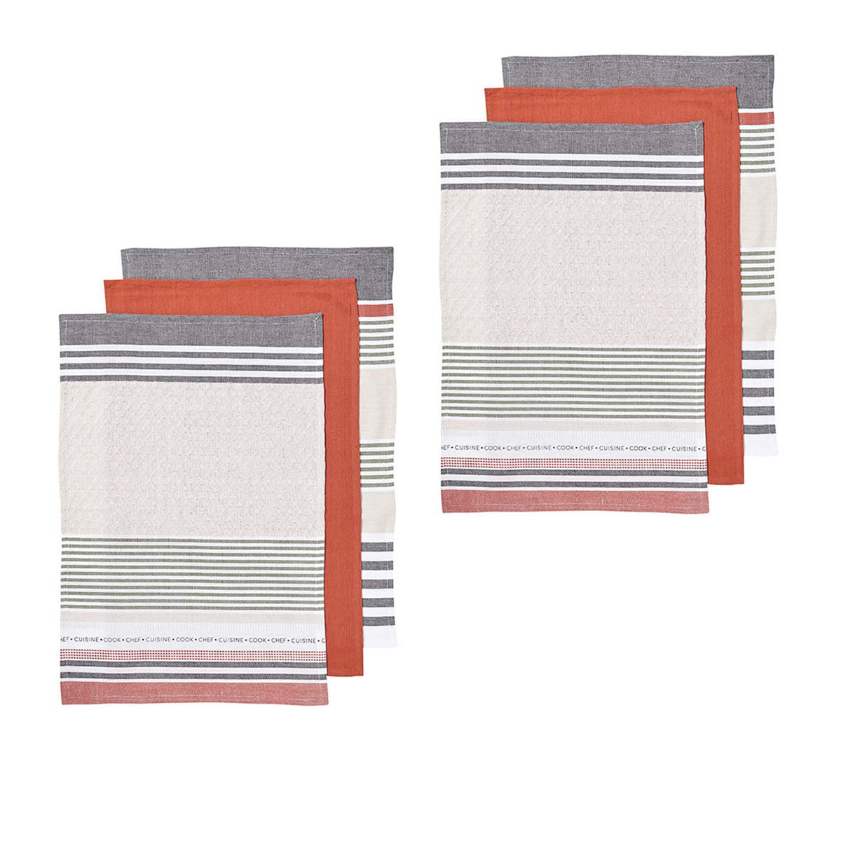 ladelle-intrinsic-set-of-6-cotton-kitchen-towels-rust www.mallsonline.com.au