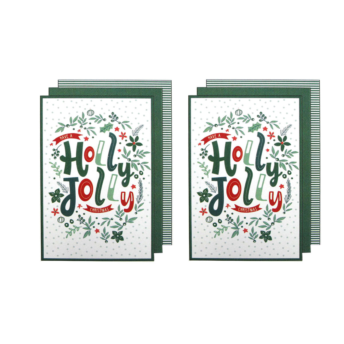 ladelle-joyful-jolly-christmas-set-of-6-cotton-kitchen-towels-green www.mallsonline.com.au