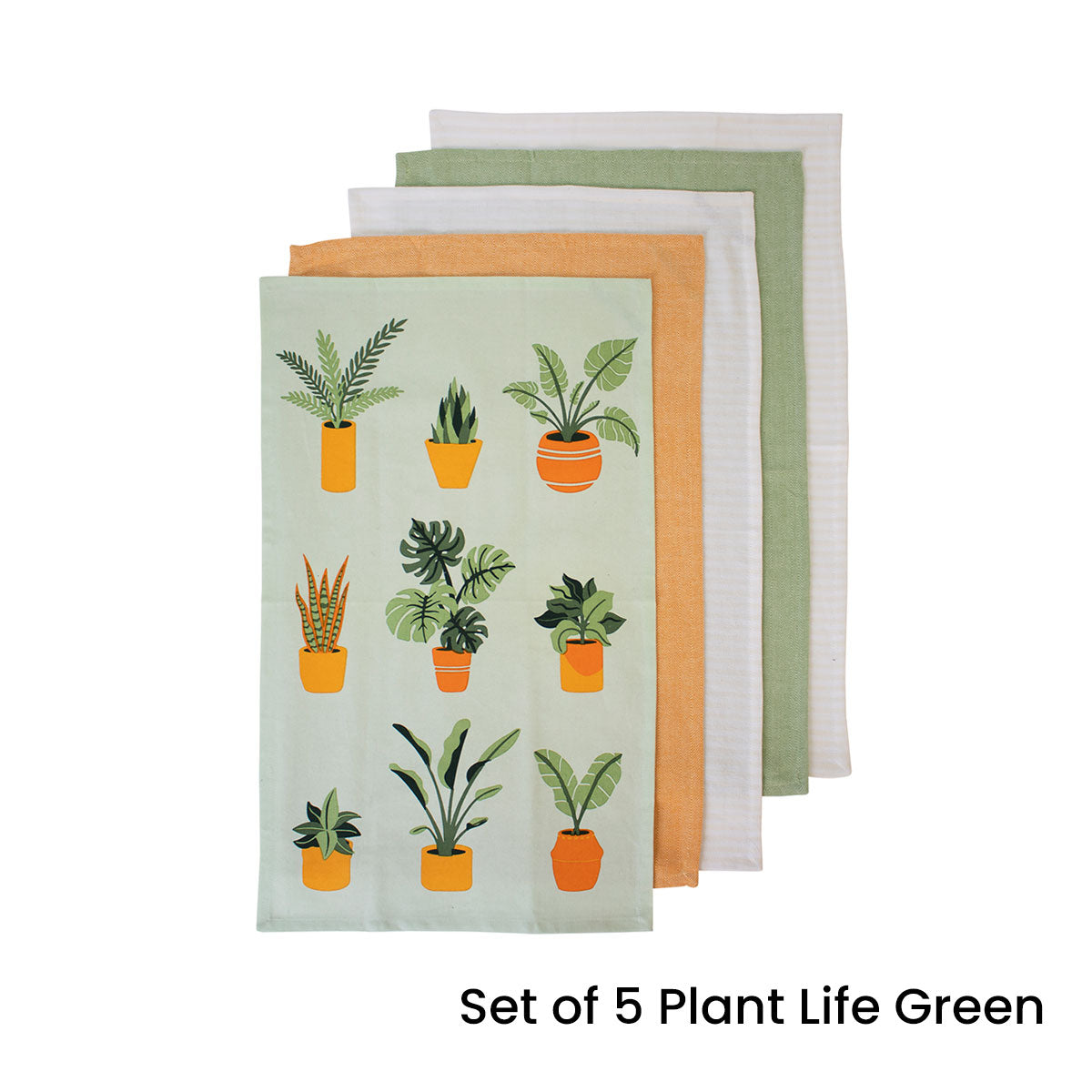 ladelle-set-of-5-plant-life-cotton-kitchen-tea-towels-50-x-70-cm-green www.mallsonline.com.au