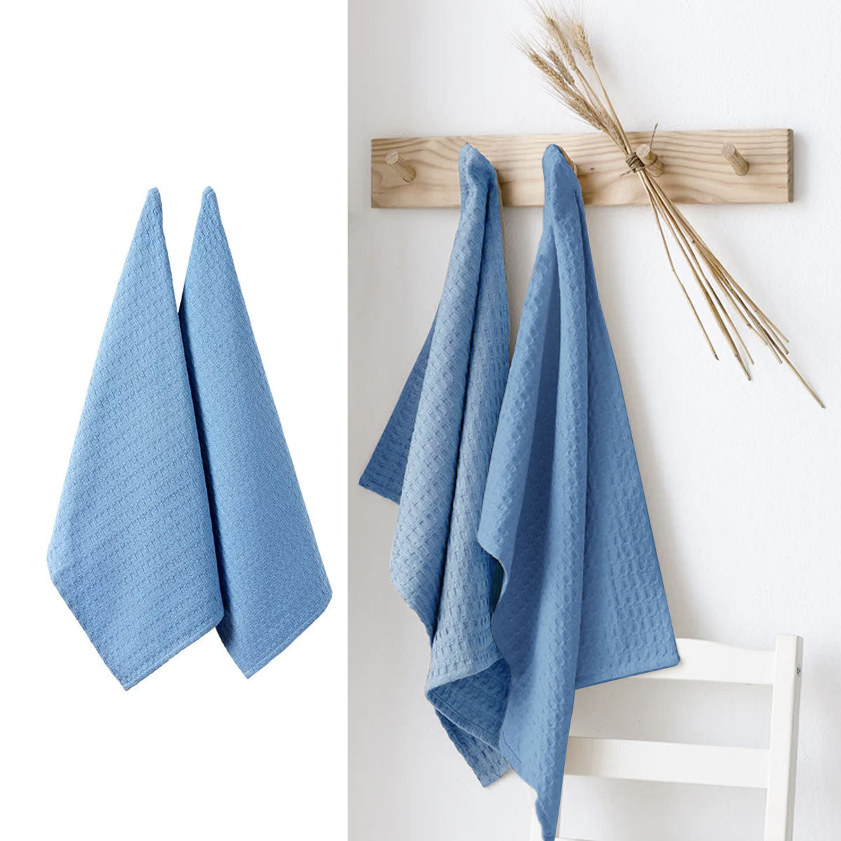 ladelle-eco-recycled-cotton-set-of-2-cotton-kitchen-towels-blue-50-x-70-cm www.mallsonline.com.au