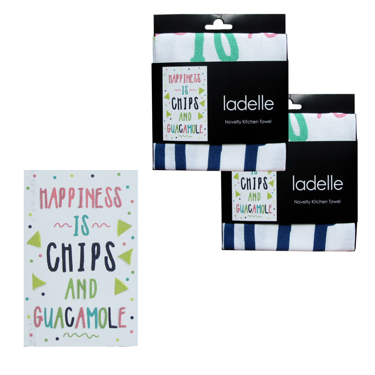 ladelle-set-of-2-cotton-tea-towels-happiness-is-chips-and-guacamole www.mallsonline.com.au