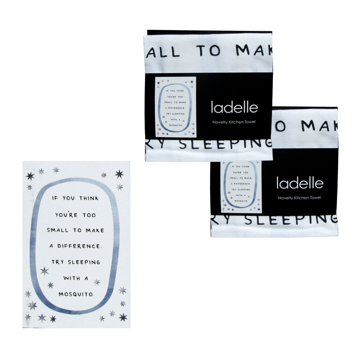 ladelle-set-of-2-cotton-tea-towels-make-a-difference www.mallsonline.com.au