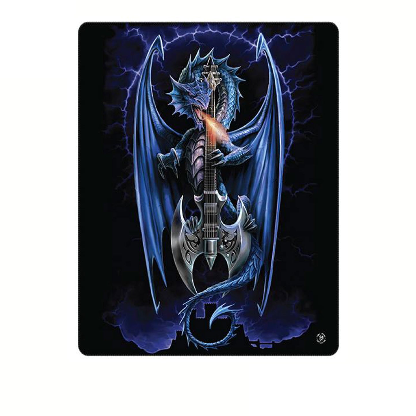 anne-stokes-power-chord-polar-fleece-throw at www.mallsonline.com.au