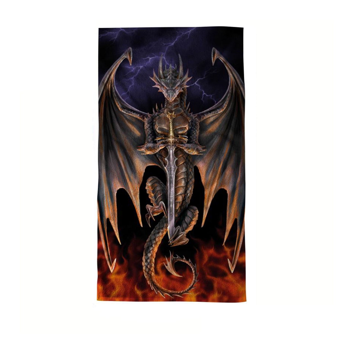 anne-stokes-dragon-warrior-beach-towel-75-x-150-cm at www.mallsonline.com.au