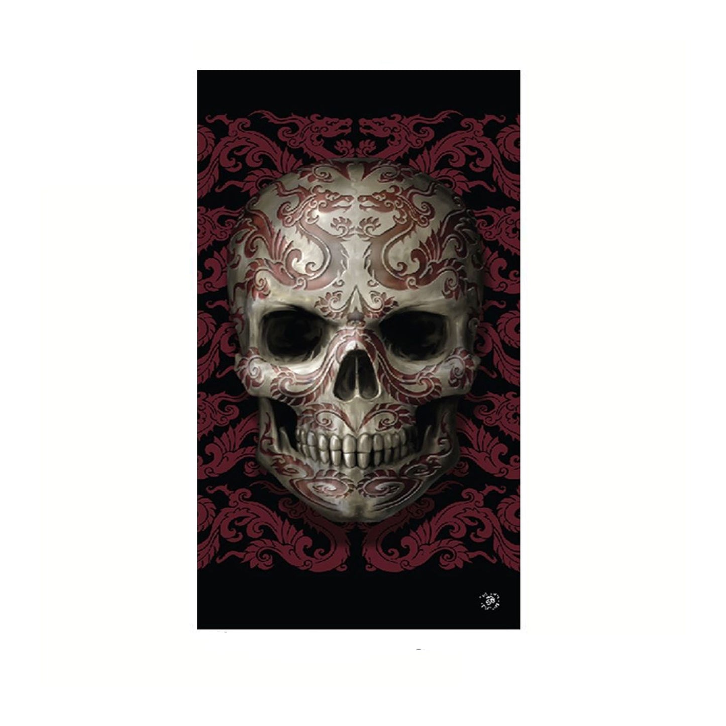 anne-stokes-oriental-skull-beach-towel-75-x-150-cm at www.mallsonline.com.au