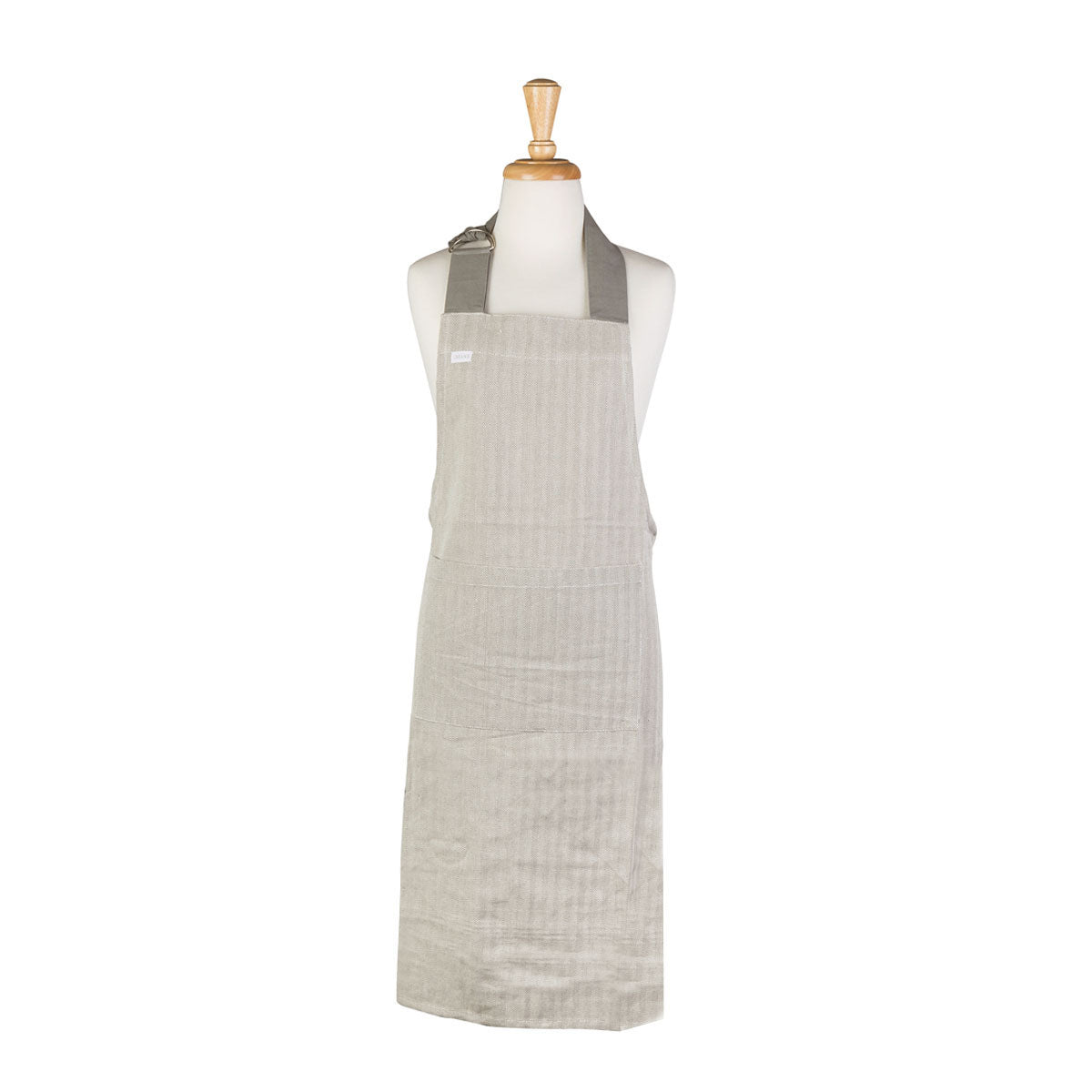 rans-herringbone-charcoal-cotton-apron www.mallsonline.com.au