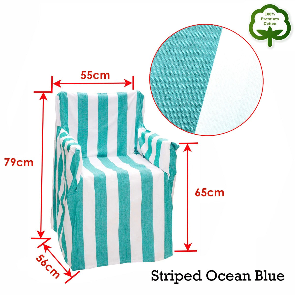 rans-alfresco-100-cotton-director-chair-cover-striped-ocean-blue www.mallsonline.com.au