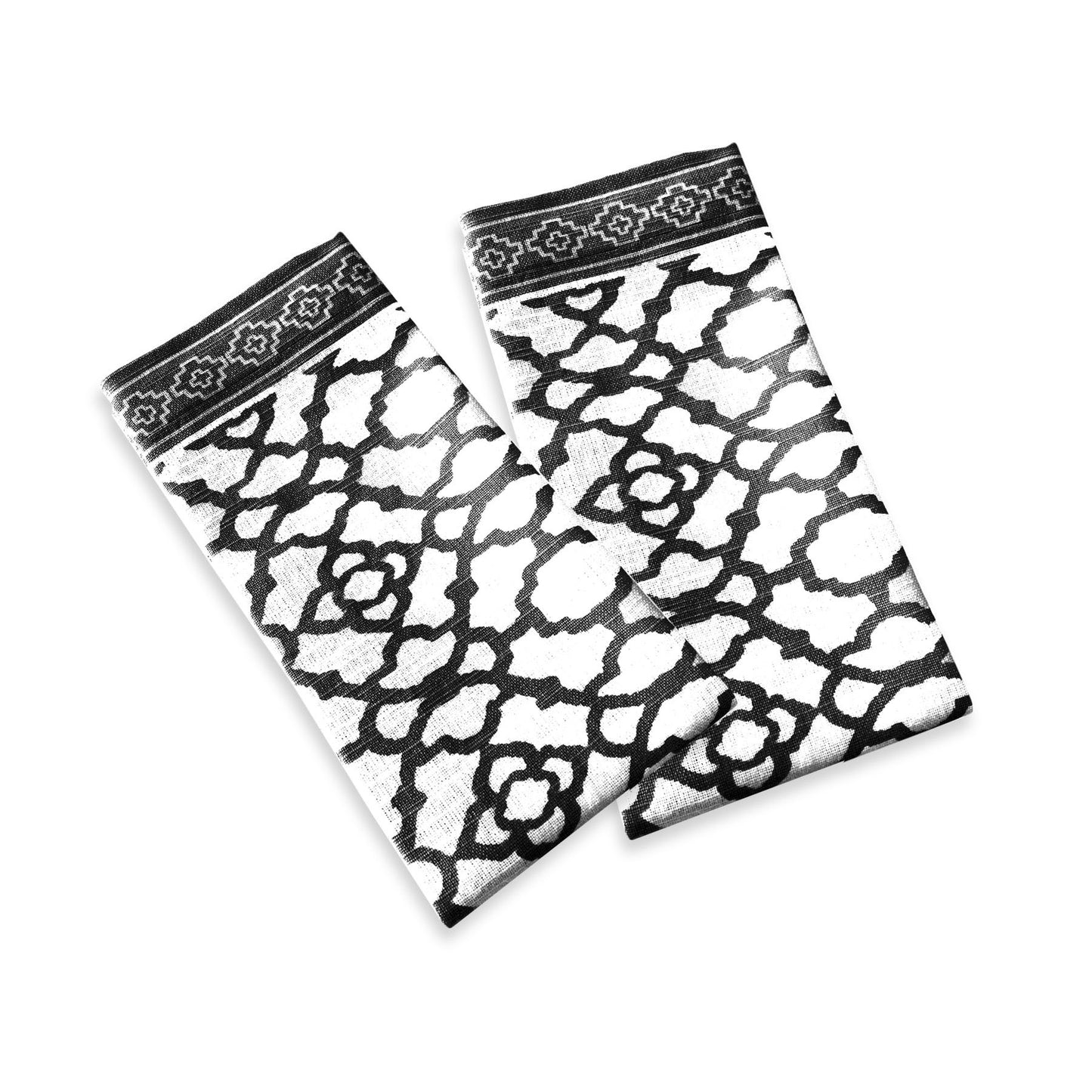 rans-set-of-2-cotton-vintage-napkins-black www.mallsonline.com.au