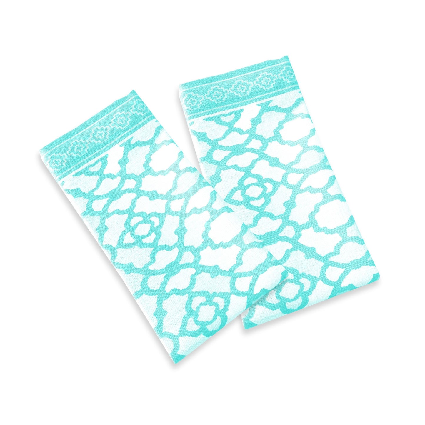 rans-set-of-2-cotton-vintage-napkins-paradise-blue www.mallsonline.com.au