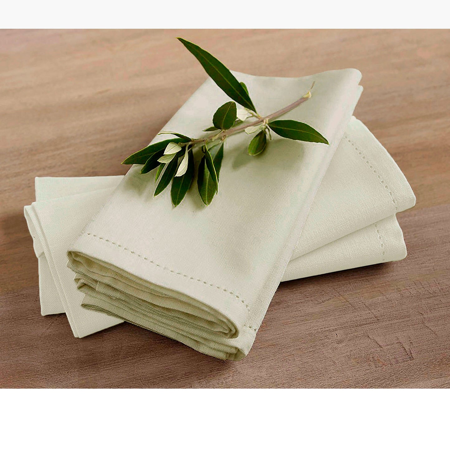 rans-set-of-4-cotton-hemstitch-napkins-beige www.mallsonline.com.au