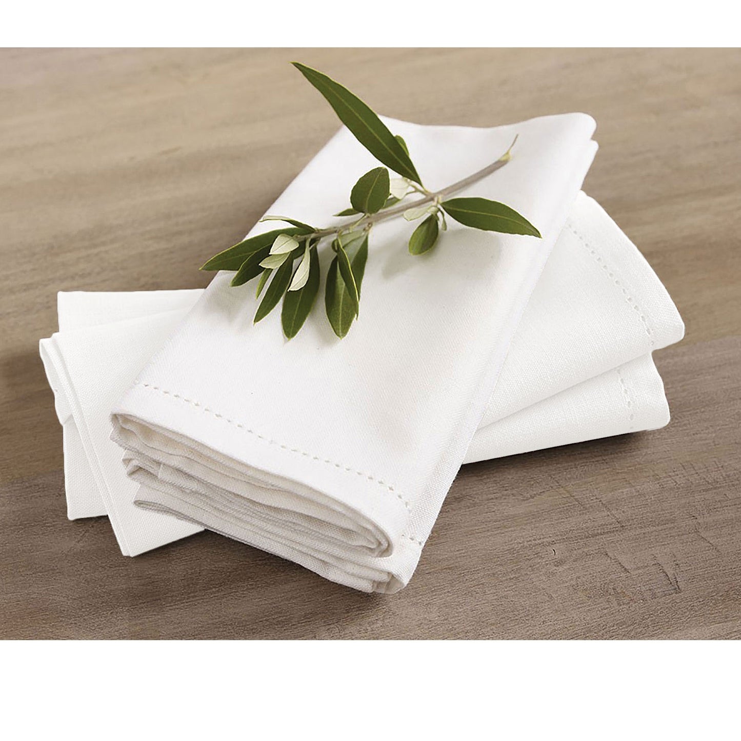 rans-set-of-4-cotton-hemstitch-napkins-white www.mallsonline.com.au