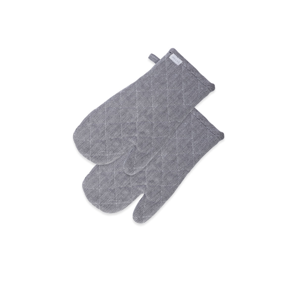 rans-herringbone-black-cotton-set-of-2-oven-gloves www.mallsonline.com.au