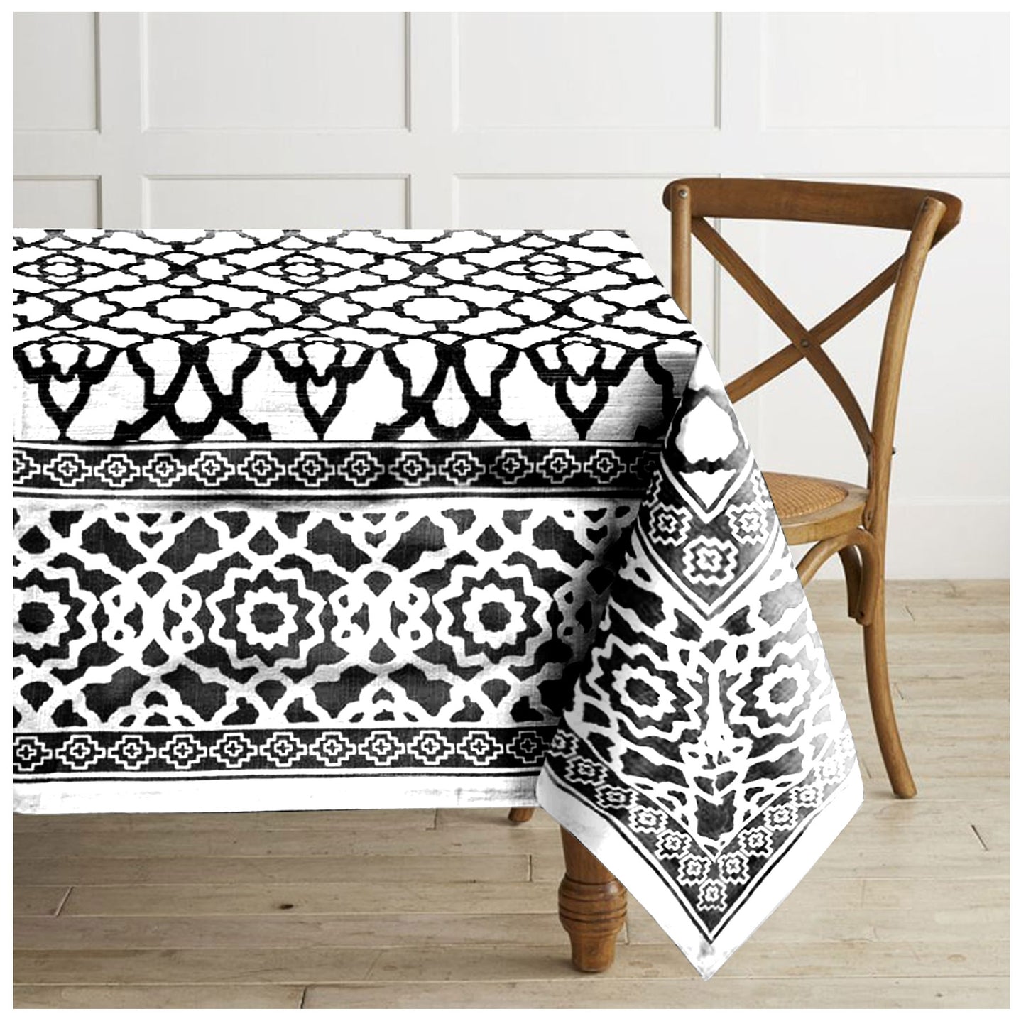 rans-pure-cotton-vintage-tablecloth-150-x-300-4-cm-black www.mallsonline.com.au