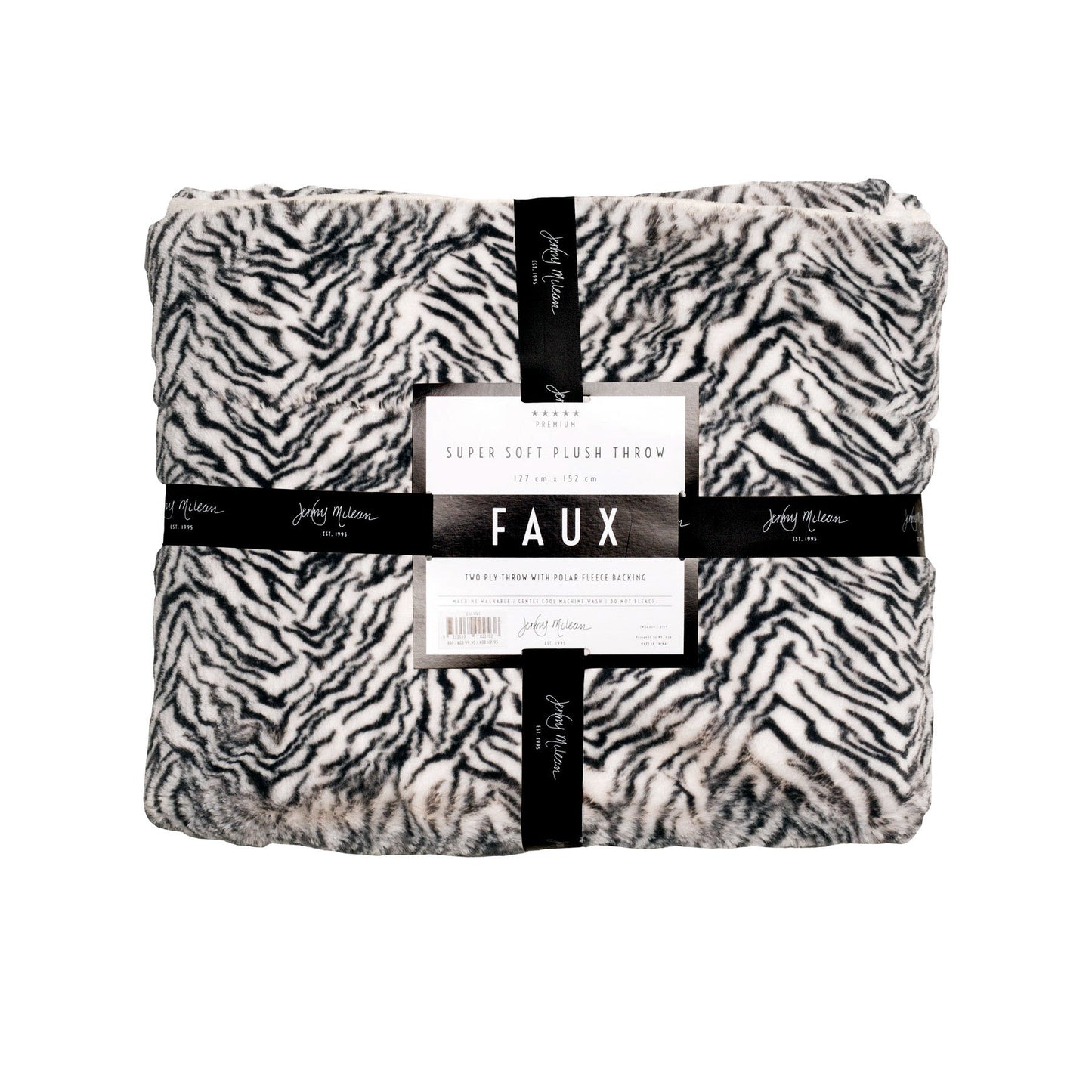 jenny-mclean-500gsm-cosy-faux-throw-127x152cm-zebra at www.mallsonline.com.au